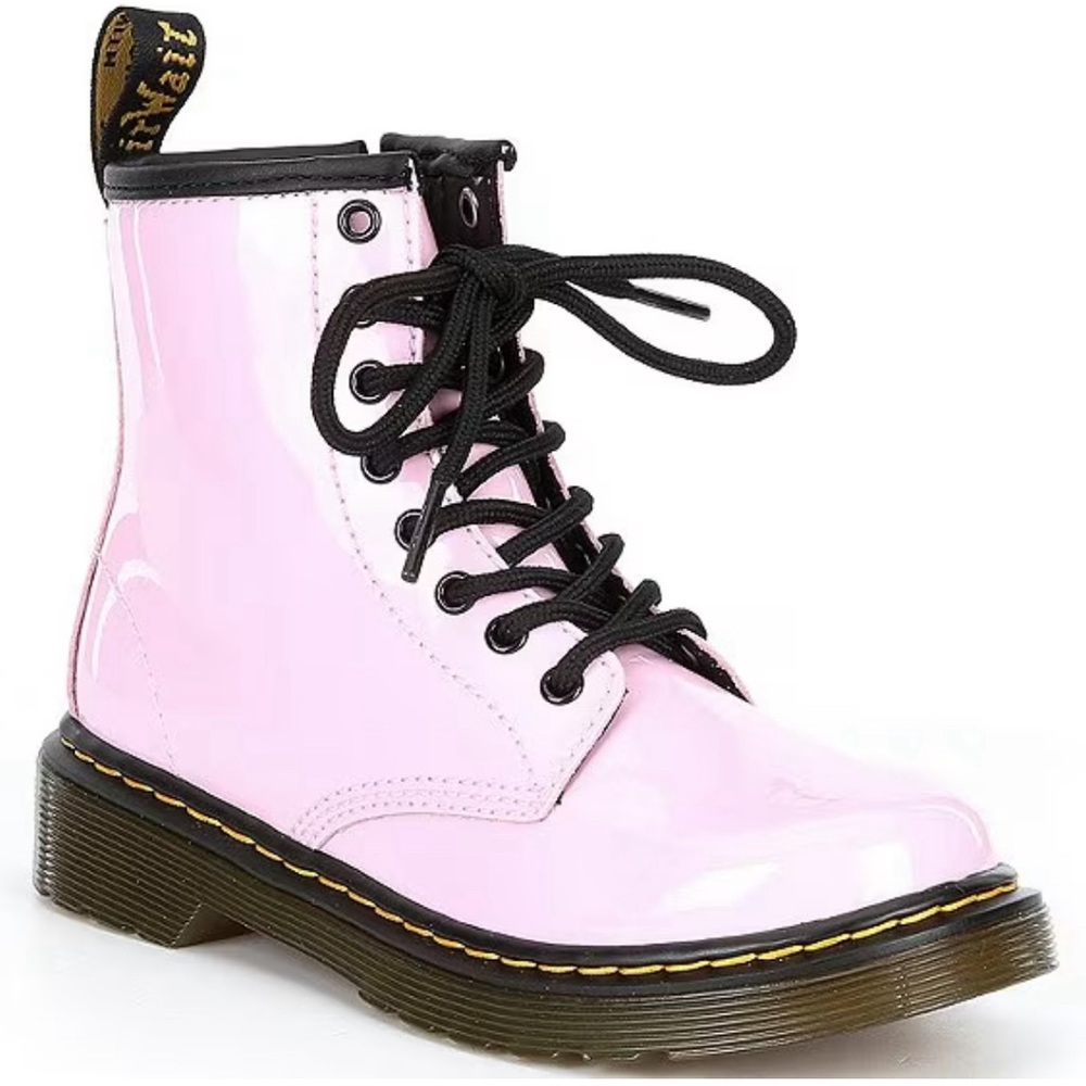 Dr. Martens Girls' 1460 Patent Leather Boots.